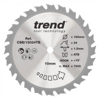 Trend CSB/15024TB Craft Saw Blade 150 X 24t X 10 Thin &pound;28.52